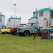 Variety of classic pickups, cultivators and tractors